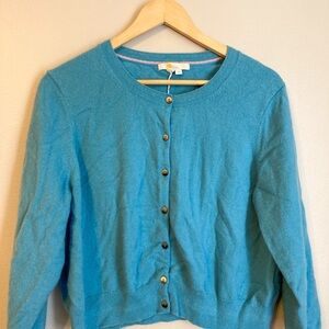 Blue cashmere Boden cardigan